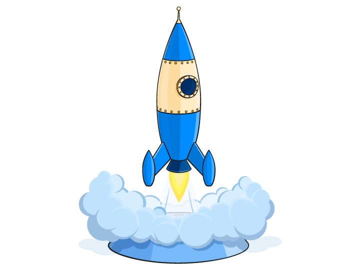 Rocket taking off